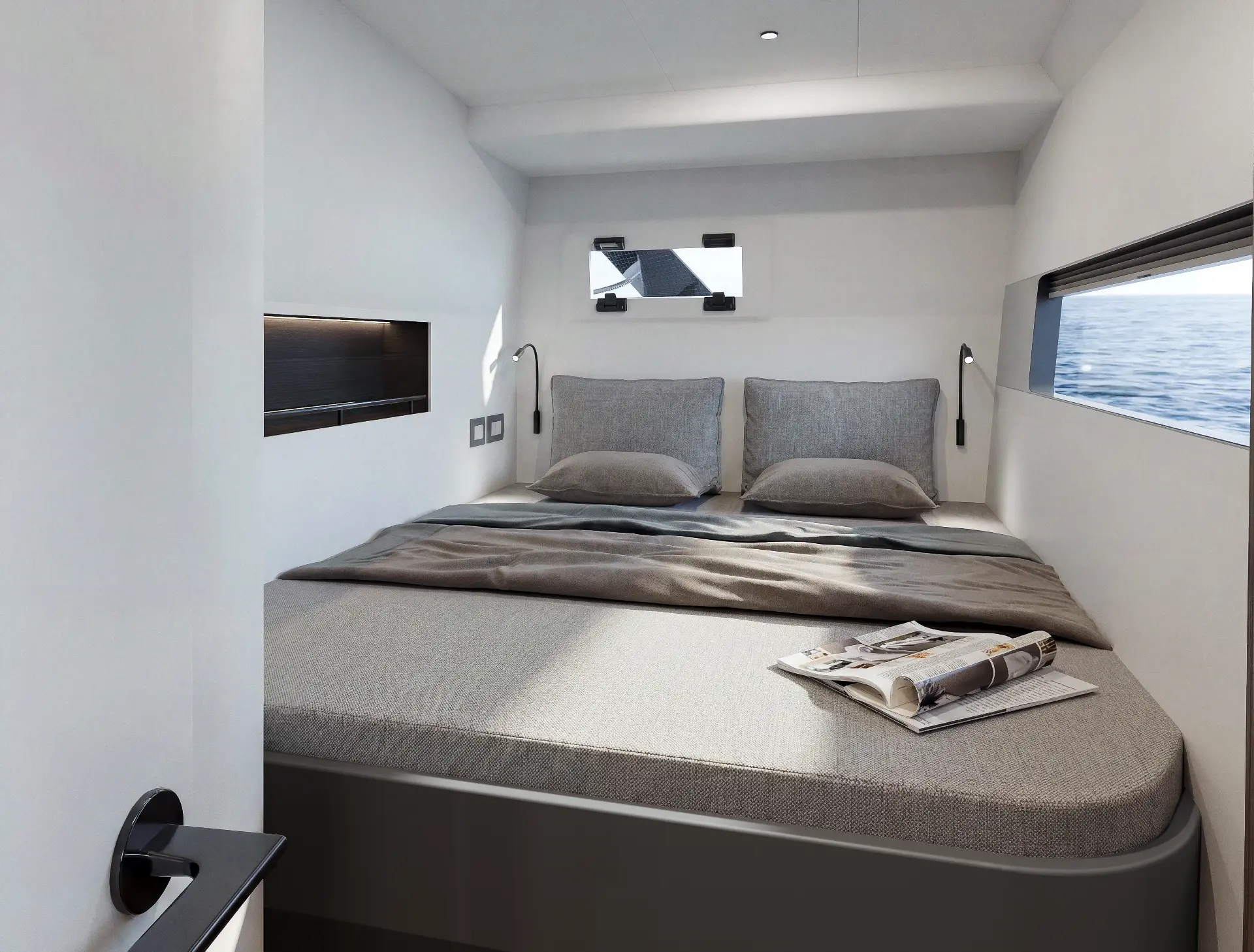 Cure 55GT aft cabin with double berth