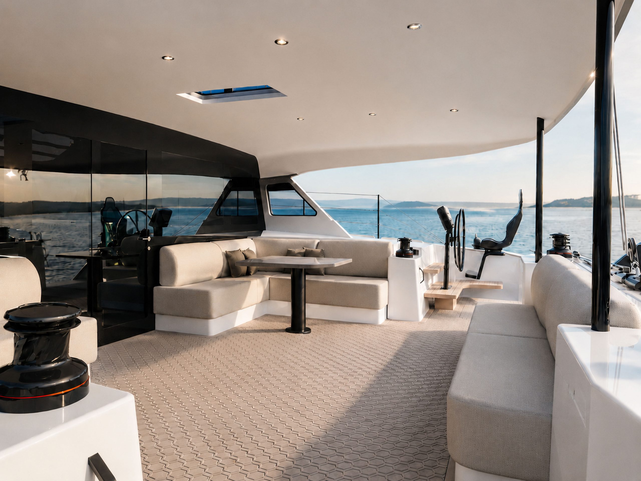Cure 68GT cockpit and helm render